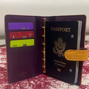 Louis Vuitton Epi Yellow PM/Agenda Passport Holder